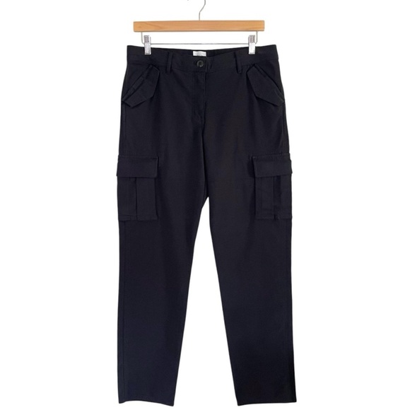 Aritzia Wilfred Free Glacier Cargo Pant Reverfse Sateen Cotton Lyocell Black 10 - Picture 5 of 16